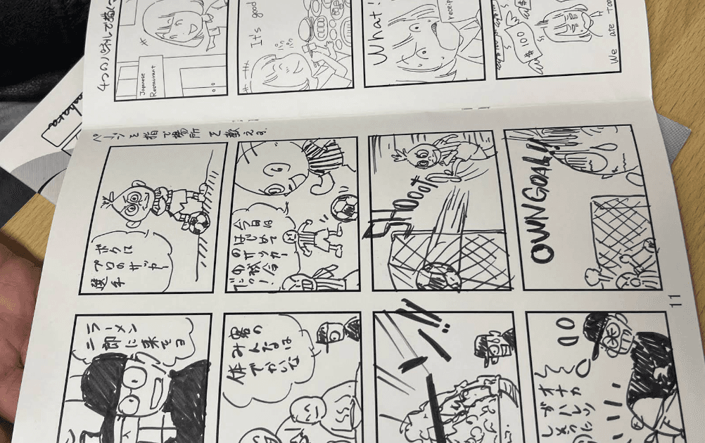 Artist hands working on detailed line art